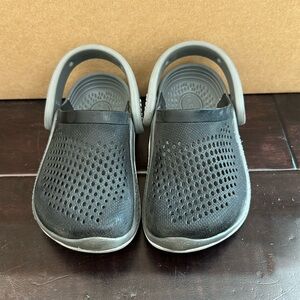 Crocs LiteRide - Black and Gray - Size 9